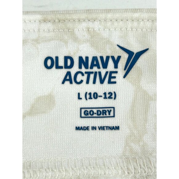 Old Navy Active Girls Athletic Skirt L 10-12 Camouflage Ivory Beige Go-Dry - Picture 3 of 9